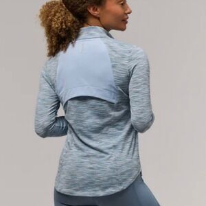 Zero Restriction‎ NEW Shae Golf Quarter Zip Mock Pullover Gray XS Run